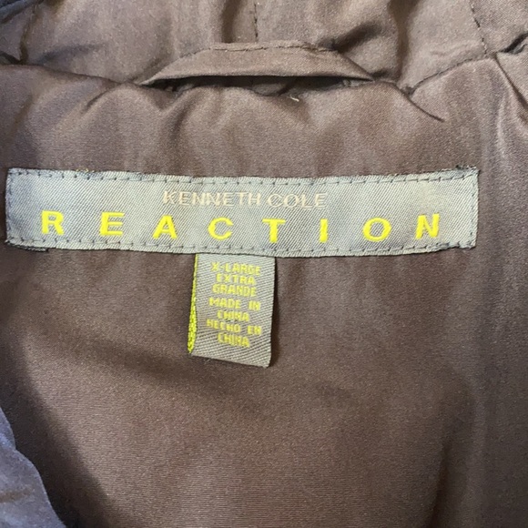 Kenneth Cole Reaction brown down women’s coat - Picture 7 of 8
